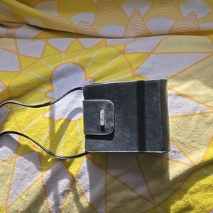 GUC- Black Leather Small Cross-body Purse